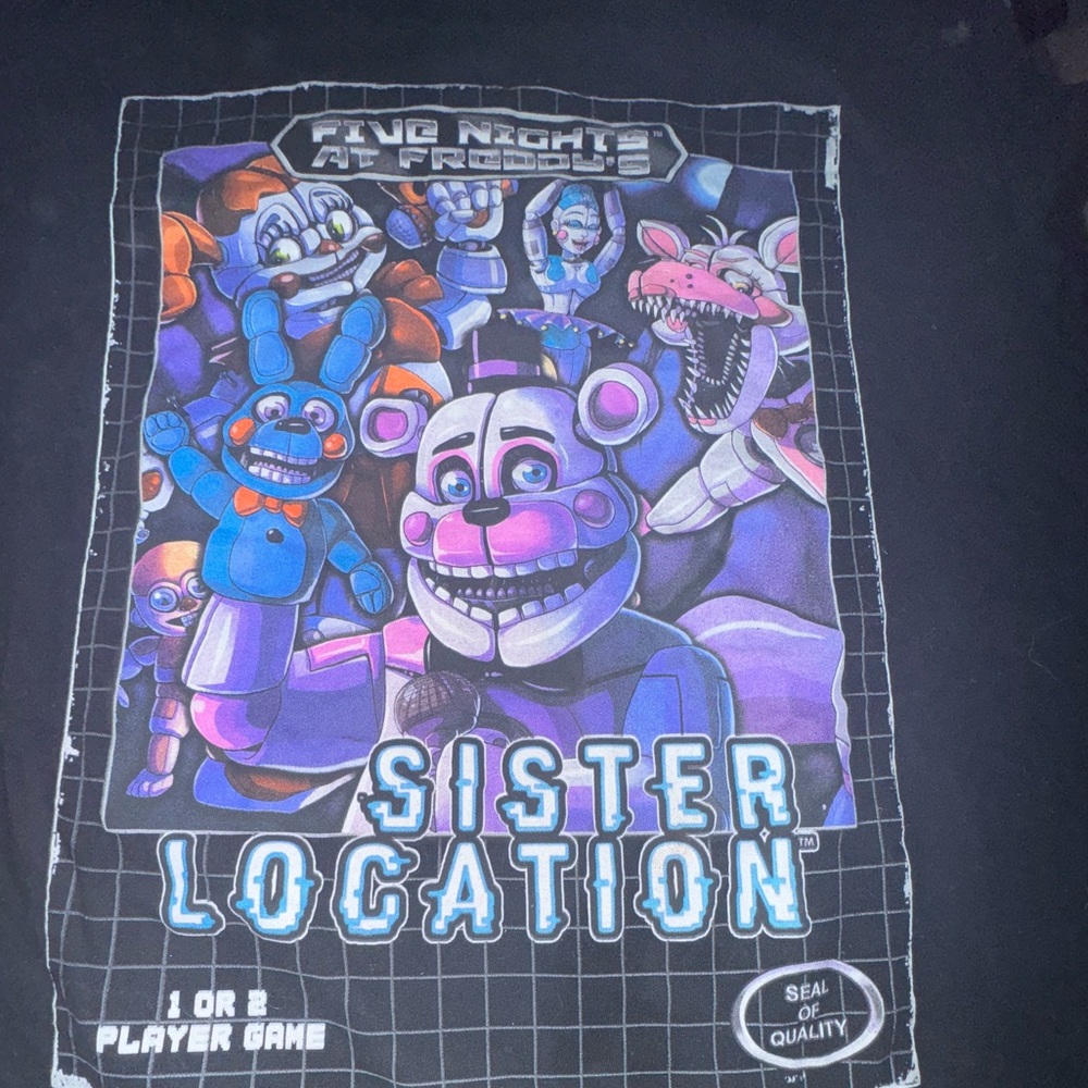 Five Nights at Freddy’s sister location tee shirt